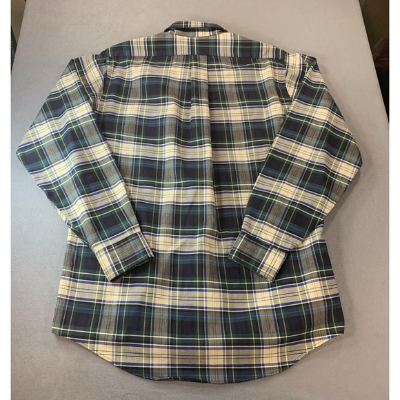 Vintage 90s LL Bean Long Sleeve Button Up Plaid Cotton Flannel Shirt Sz M USA - Picture 6 of 6